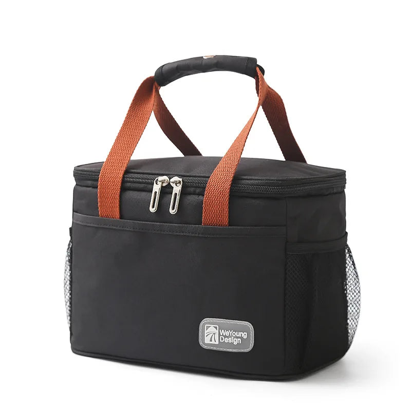 Large Capacity Thermal Insulated Lunch Bag – Portable Oxford Cloth Cooler Tote