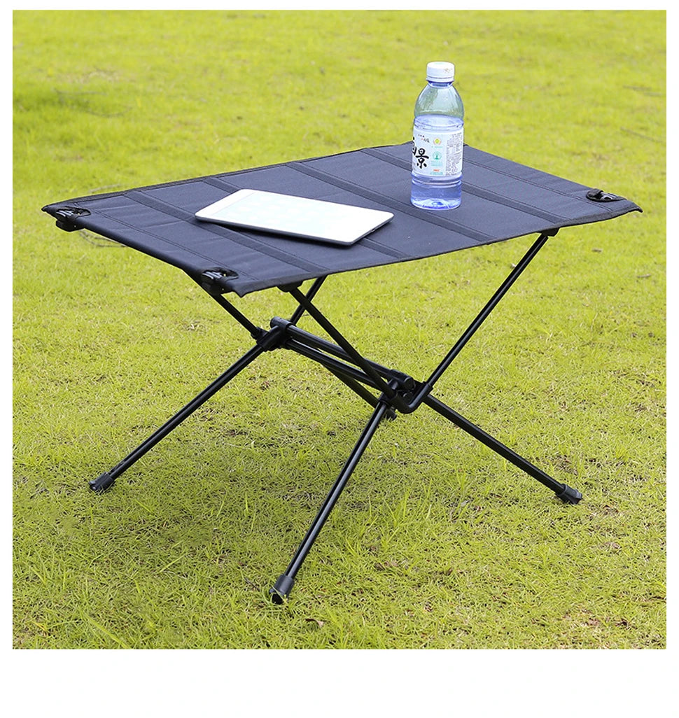 WESTTUNE Lightweight Camping Folding Table – Portable Roll-Up Aluminium Table with Oxford Fabric Top
