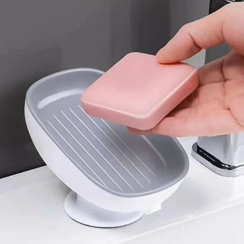 Luxury Draining Soap Box with Suction Cup – Kitchen Sink Accessory
