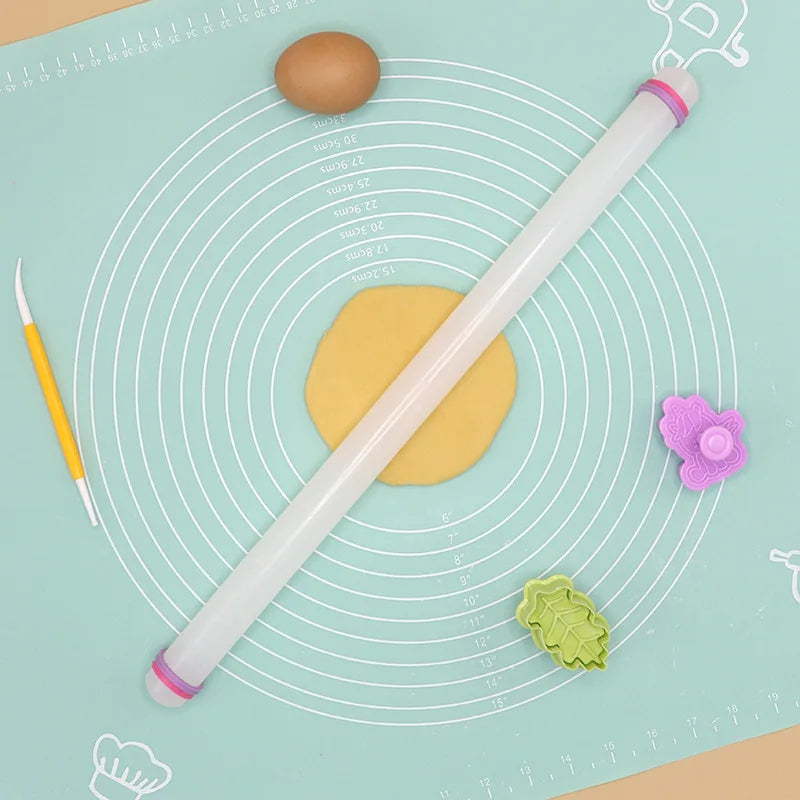 Non-Stick Plastic Rolling Pin – 23cm/33cm/45cm/50cm Sizes for Dough, Fondant & Pastry