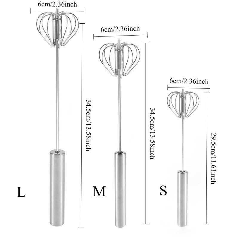 Multi-Function Stainless Steel Egg Whisk – Whisk, Mix & Decorate with Ease