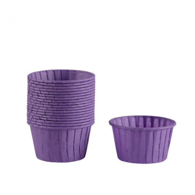 50pcs Gold Muffin Cupcake Liners – Oilproof Baking Cups for Weddings, Parties and Events