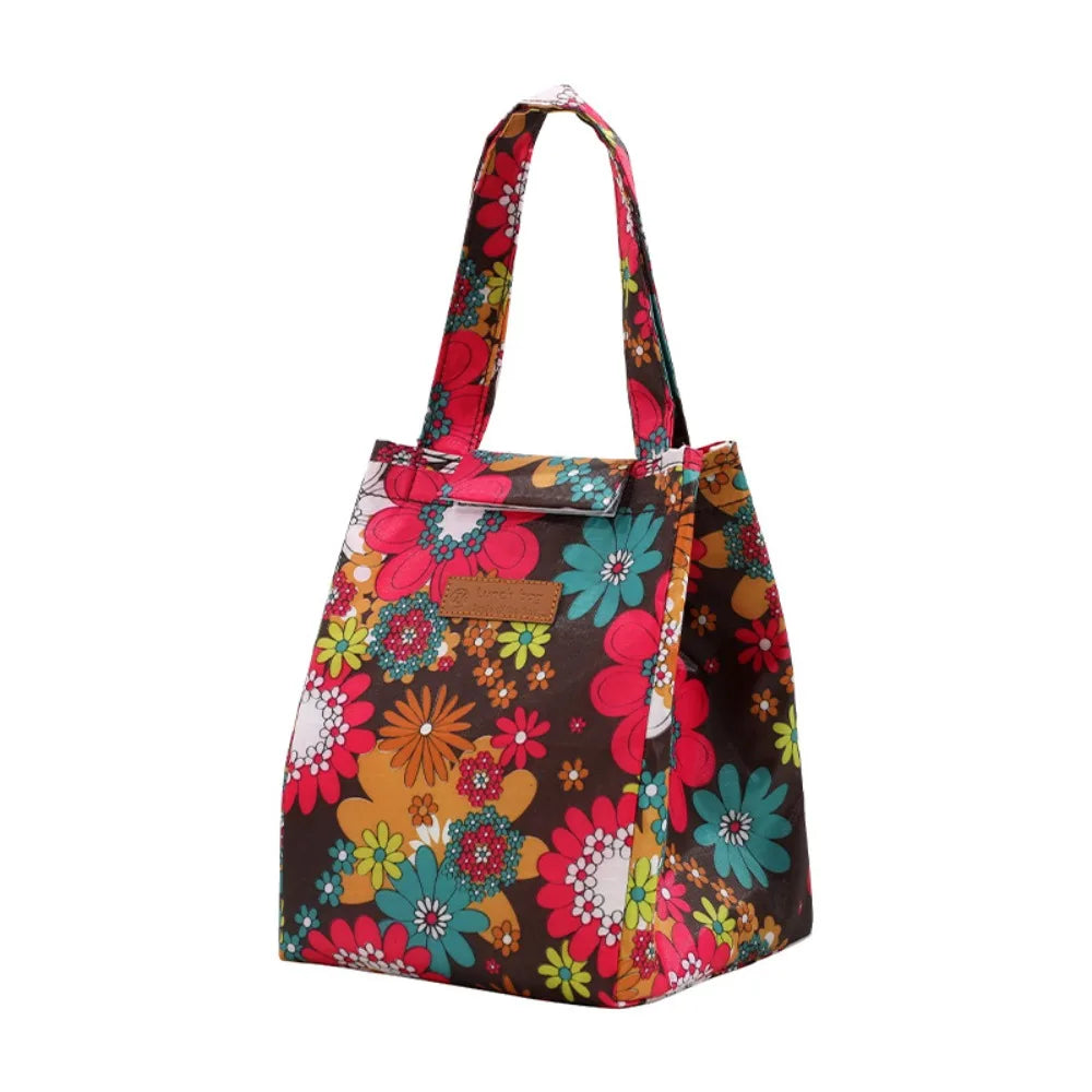 Oxford Cloth Insulated Lunch Bag – Waterproof Cooler for Food & Drink Storage