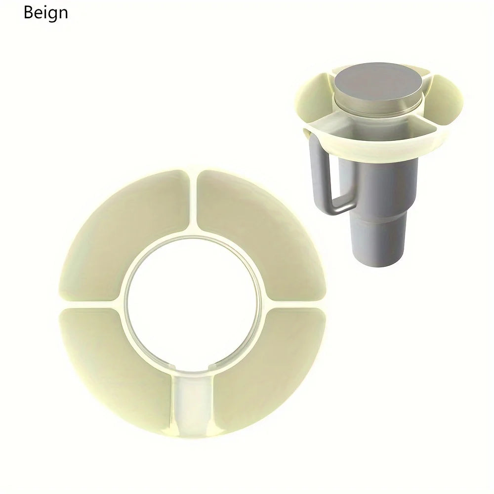 Silicone Snack Bowl for Stanley 40oz – Reusable 4-Compartment Tray for Tumbler Cups