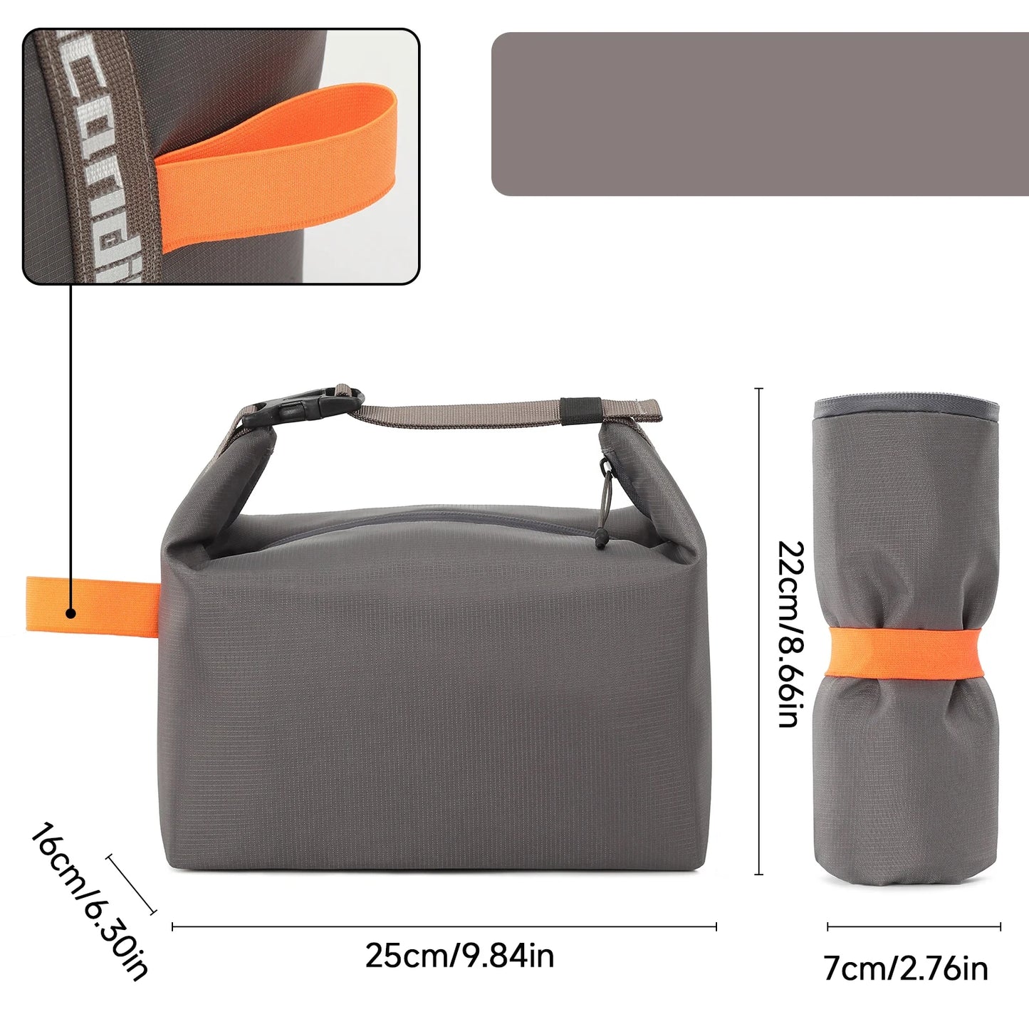 Insulated Lunch Bag with Aluminium Foil Lining – Portable Food Storage for Work or Picnic
