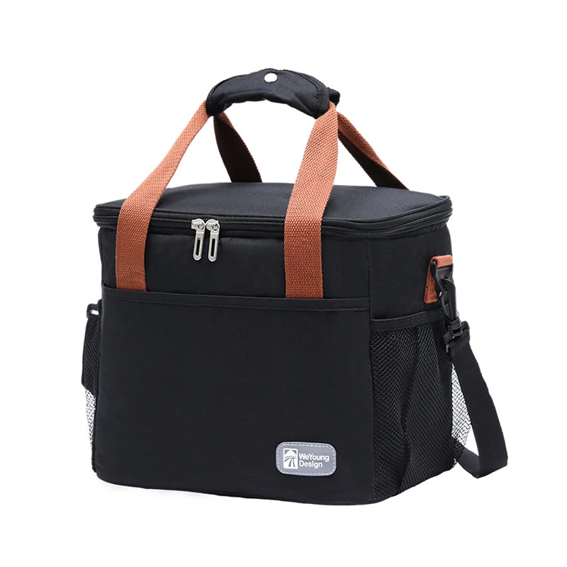 Large Capacity Thermal Insulated Lunch Bag – Portable Oxford Cloth Cooler Tote