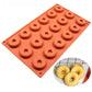 Silicone Donut Mould – 3D Non-Stick Baking Mould for Donuts, Muffins, Cakes and Pastries