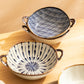 7.5-Inch Ceramic Soup & Noodle Bowl with Handle – Microwave & Oven Safe Tableware
