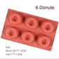 Silicone Donut Mould – 3D Non-Stick Baking Mould for Donuts, Muffins, Cakes and Pastries