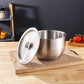 Stainless Steel Mixing Bowl with Lid – Versatile Salad, Stirring & Food Storage Container