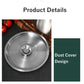 Stainless Steel Mixing Bowl with Lid – Versatile Salad, Stirring & Food Storage Container