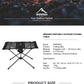 Widesea Folding Camping Table – Lightweight Aluminium Picnic Table for Hiking & Travel
