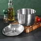 Stainless Steel Mixing Bowl with Lid – Versatile Salad, Stirring & Food Storage Container