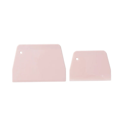 2pc Plastic Batter Scraper Set – Essential Baking Tool for Mixing & Portioning