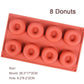 Silicone Donut Mould – 3D Non-Stick Baking Mould for Donuts, Muffins, Cakes and Pastries