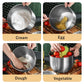 Stainless Steel Mixing Bowl with Lid – Versatile Salad, Stirring & Food Storage Container