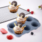 Silicone 6-Cup Cake Mould – Non-Stick Muffin Tray for Baking Cupcakes, Cakes and Biscuits