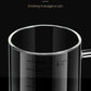 Borosilicate Glass Measuring Beaker Mug – 400ml Milk Cup with Handle