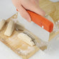 Stainless Steel Dough Scraper with Measurement Scale – Baking and Pizza Cutter Tool