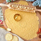 Wooden Embossed Rolling Pin – 35cm Patterned Roller for Cookies, Biscuits & Fondant