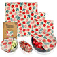 Reusable Beeswax Food Wrap – Eco-Friendly Organic Food Storage Cloths