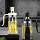 Silicone Oil Brush with Glass Bottle – High Temp Resistant, Non-Shedding, for Kitchen & BBQ