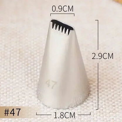 Basket Weave Icing Nozzles – Stainless Steel Piping Tips for Cake & Cupcake Decorating