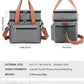 Large Double-Layer Insulated Cooler Lunch Bag – Waterproof Picnic Tote with Shoulder Strap