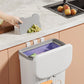 Wall Mounted Kitchen Wastebasket Bin – 8.5L/12L Compost & Rubbish Bin with Lid