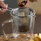 Stainless Steel Tea Infuser with Handle – Fine Mesh Strainer for Loose Leaf Tea and Coffee