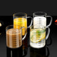 Borosilicate Glass Measuring Beaker Mug – 400ml Milk Cup with Handle
