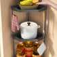 Kitchen Seasoning Shelf – 3 Tier Spice Rack & Chopstick Organiser for Corner Countertops