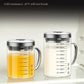 Borosilicate Glass Measuring Beaker Mug – 400ml Milk Cup with Handle
