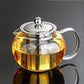 Heat Resistant Glass Teapot with Stainless Steel Infuser – 650ml, 950ml or 1300ml
