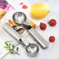 Multifunctional Stainless Steel Ice Cream Scoop – Dual-Purpose Fruit and Watermelon Ball Spoon