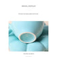 Aesthetic Sunflower Ceramic Coffee Mug with Saucer – Cute Cloud Cup for Tea & Office