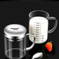 Borosilicate Glass Measuring Beaker Mug – 400ml Milk Cup with Handle