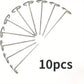10pcs Grill Skewers – Stainless Steel for Air Fryer, Oven & BBQ Cooking