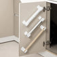 Adjustable Self-Adhesive Kitchen Storage Shelf – Wall-Mounted Holder for Wraps, Foil & Towels