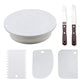 Macaron Rotating Cake Turntable – 11" Revolving Stand for Cake Decorating and Baking