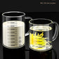 Borosilicate Glass Measuring Beaker Mug – 400ml Milk Cup with Handle