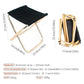 Lightweight Folding Camping Chair – Golden Aluminium Alloy Seat with Carry Bag