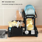 2 Tier Dish Drying Rack with Drainboard – Countertop Dinnerware & Bowl Organiser