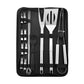 Stainless Steel BBQ Tool Set – Portable Outdoor Grill Utensils with Storage Bag