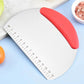 Stainless Steel Flour and Dough Cutter with Scale – Kitchen Scraper for Baking and Cooking