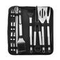 Stainless Steel BBQ Tool Set – Portable Outdoor Grill Utensils with Storage Bag