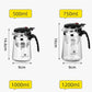 Heat Resistant Glass Teapot with One-Click Filtering – Tea and Coffee Maker with Water Separation