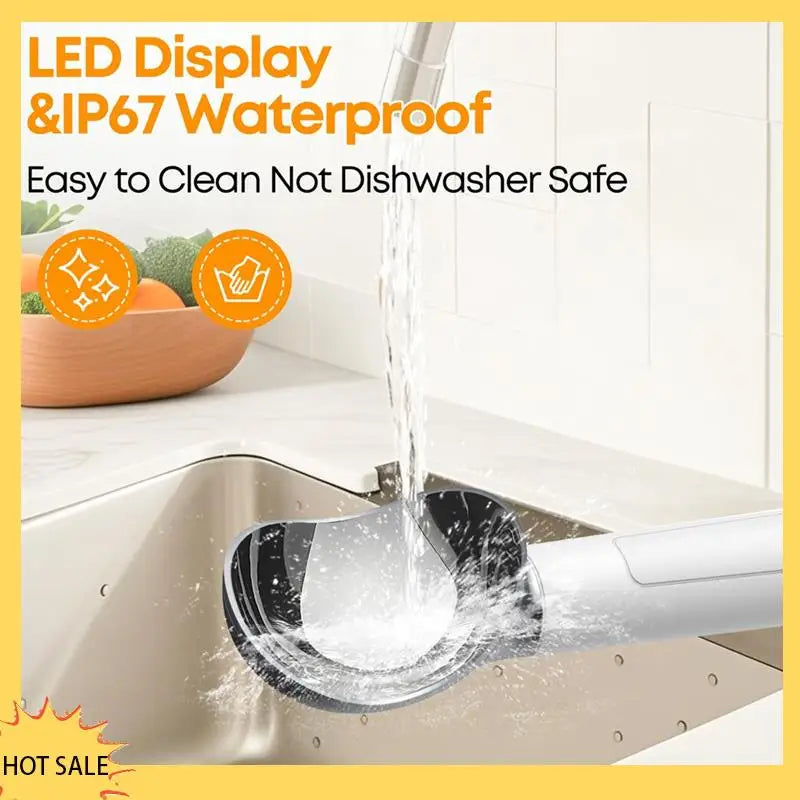 A66Z Heated Electric Ice Cream Scoop with LED Display – Handheld Scooper for Hard Ice Cream
