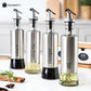 Stainless Steel Oil Bottle – 300ml/500ml Dispenser for Olive Oil, Vinegar & Sauces