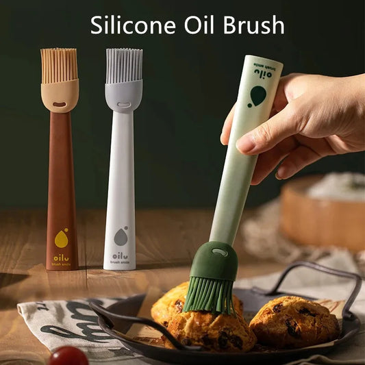 Silicone BBQ Oil Brush – Heat Resistant Basting Brush for Baking, Grilling and Cooking